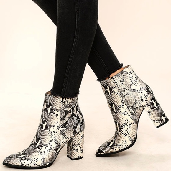 Seychelles Shoes - Seychelles Accordion Python Leather Ankle Boots 10